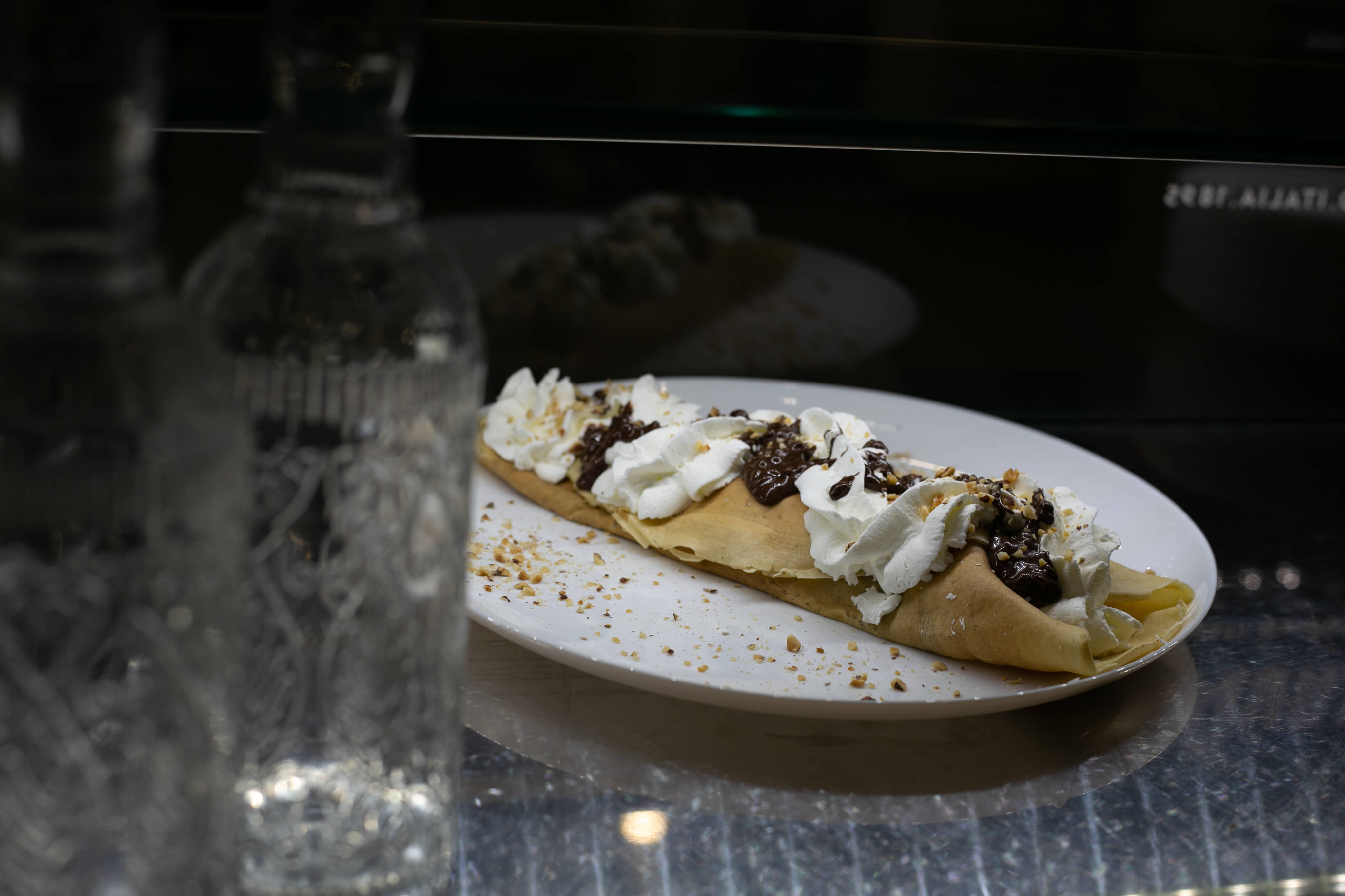 Crepes farcite con gelato